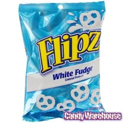 Flipz White Fudge Mini Pretzels: 7.5-Ounce Bag -Best Candy Store flipz white fudge mini pretzels 7 5 ounce bag candy warehouse 4
