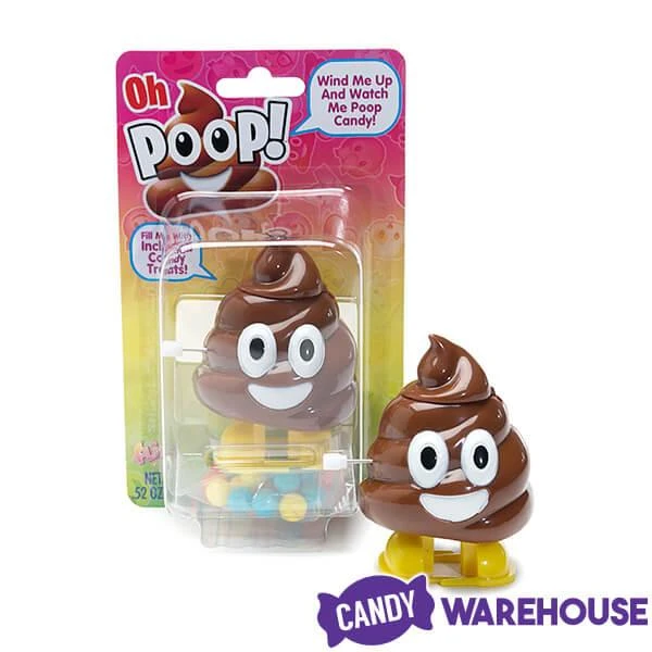 Flix Candy Wind-up Poop Emoji Candy Dispensers: 6-Piece Display 4 Flix Candy Wind-up Poop Emoji Candy Dispensers: 6-Piece Display - Image 4