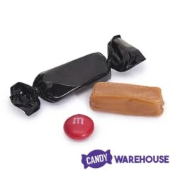 Foiled Caramel Candy - Black: 180-Piece Bag -Best Candy Store foiled caramel candy black 180 piece bag candy warehouse 5