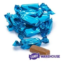 Foiled Caramel Candy - Blue: 180-Piece Bag 8 Foiled Caramel Candy - Blue: 180-Piece Bag -Best Candy Store foiled caramel candy blue 180 piece bag candy warehouse 4