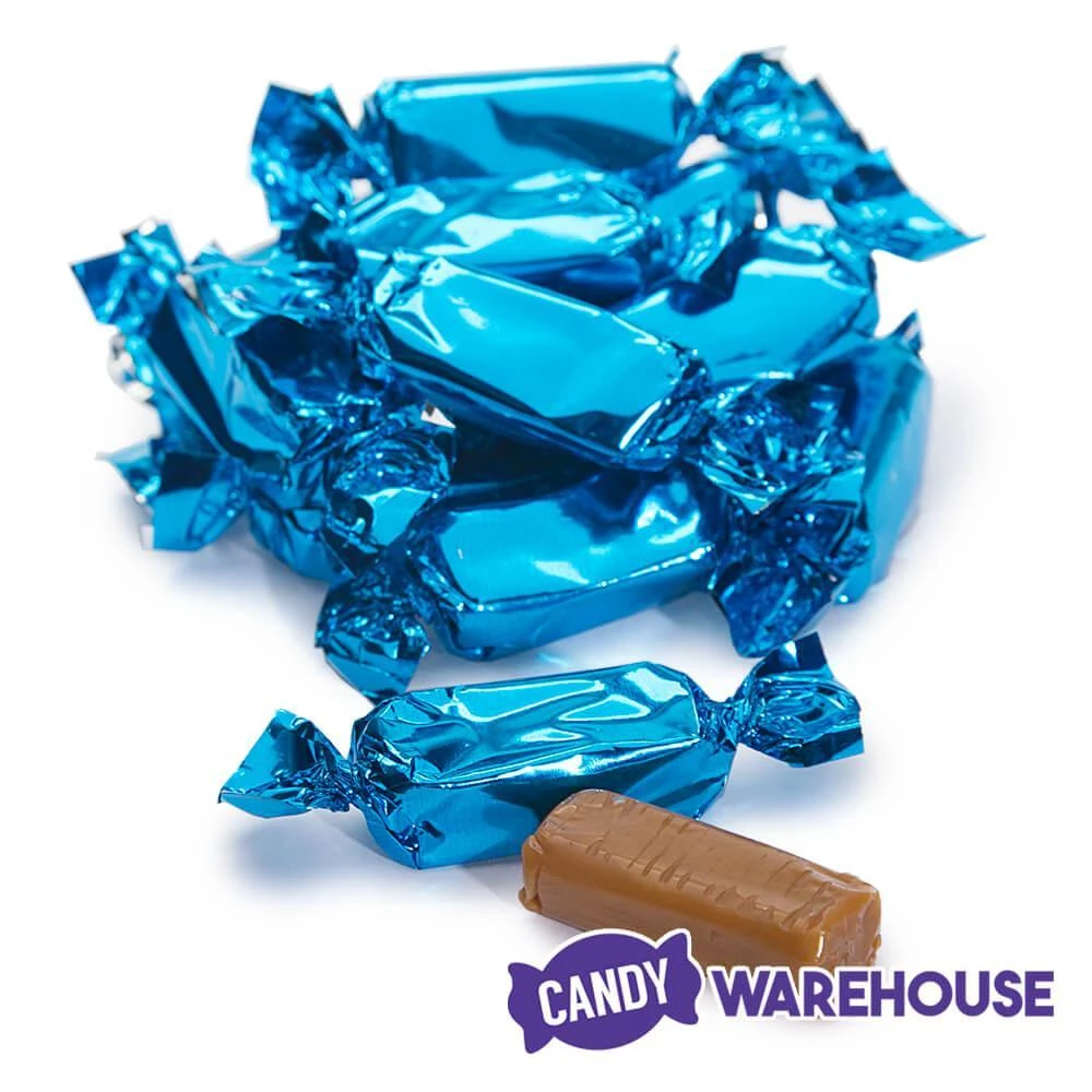Foiled Caramel Candy - Blue: 180-Piece Bag 4 Foiled Caramel Candy - Blue: 180-Piece Bag - Image 4