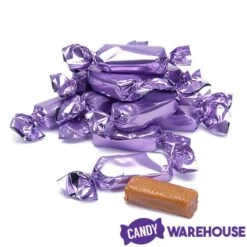 Foiled Caramel Candy - Lavender: 180-Piece Bag -Best Candy Store foiled caramel candy lavender 180 piece bag candy warehouse 3