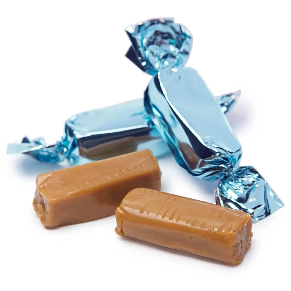 Foiled Caramel Candy - Light Blue: 180-Piece Bag 1 Foiled Caramel Candy - Light Blue: 180-Piece Bag