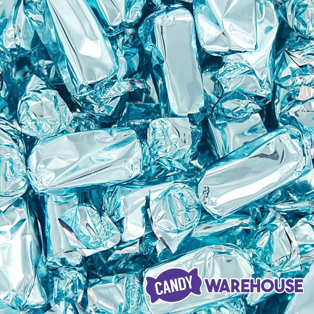 Foiled Caramel Candy - Light Blue: 180-Piece Bag 2 Foiled Caramel Candy - Light Blue: 180-Piece Bag - Image 2