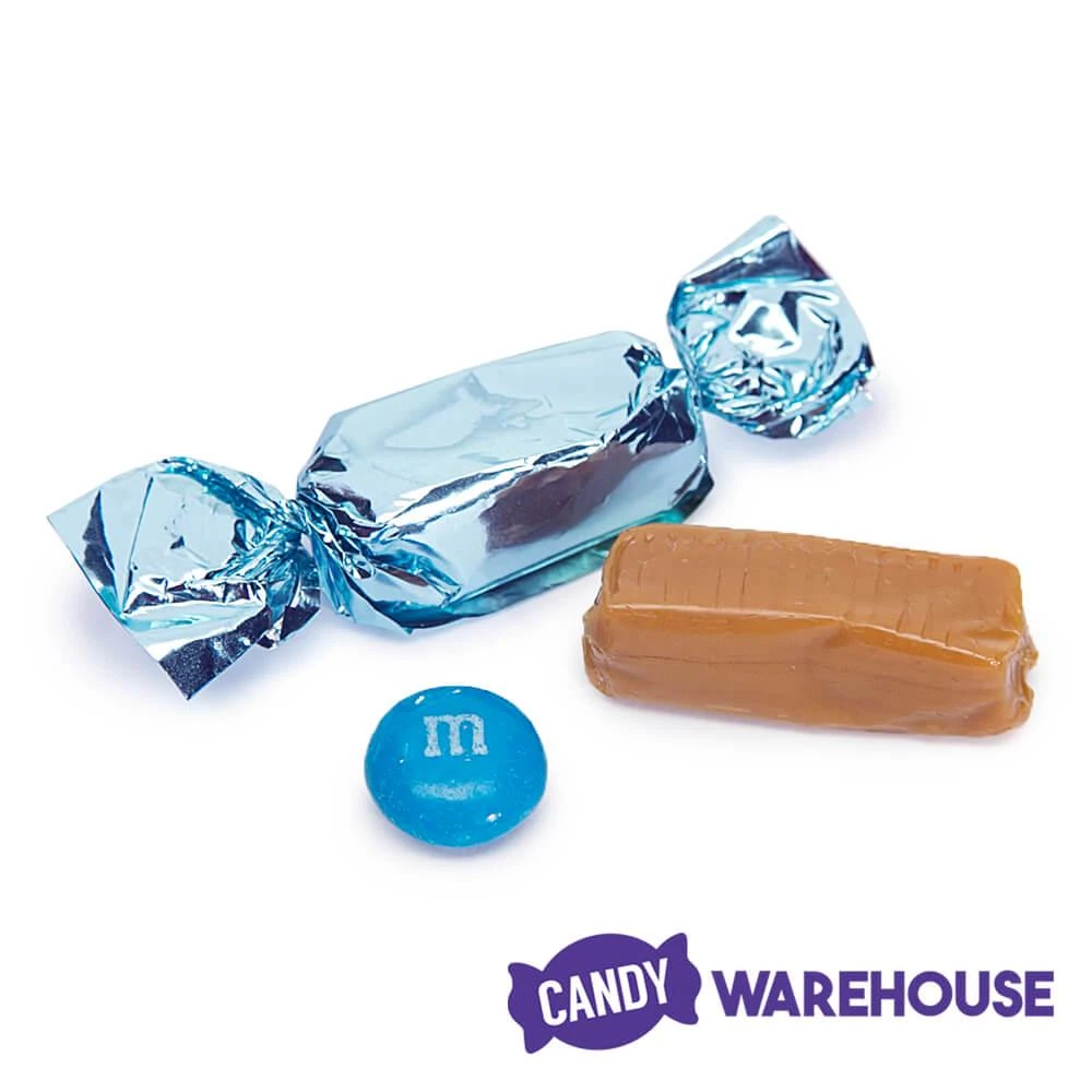 Foiled Caramel Candy - Light Blue: 180-Piece Bag 4 Foiled Caramel Candy - Light Blue: 180-Piece Bag - Image 4