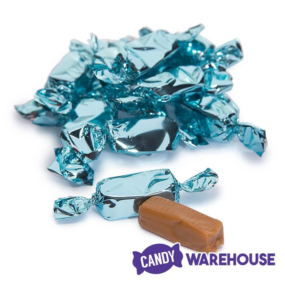 Foiled Caramel Candy - Light Blue: 180-Piece Bag 5 Foiled Caramel Candy - Light Blue: 180-Piece Bag - Image 5