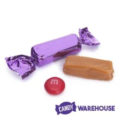 Foiled Caramel Candy - Purple: 180-Piece Bag -Best Candy Store foiled caramel candy purple 180 piece bag candy warehouse 4