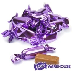 Foiled Caramel Candy - Purple: 180-Piece Bag -Best Candy Store foiled caramel candy purple 180 piece bag candy warehouse 5