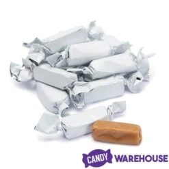 Foiled Caramel Candy - White: 180-Piece Bag -Best Candy Store foiled caramel candy white 180 piece bag candy warehouse 3
