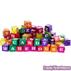 Foiled Chocolate And Hazelnut ABC Blocks Candy: 145-Piece Tub -Best Candy Store foiled chocolate and hazelnut abc blocks candy 145 piece tub candy warehouse 4