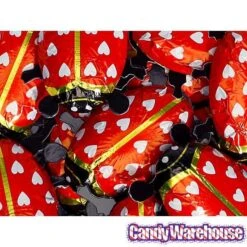 Foiled Milk Chocolate Lady Bugs: 36-Piece Display -Best Candy Store foiled milk chocolate lady bugs 36 piece display candy warehouse 4