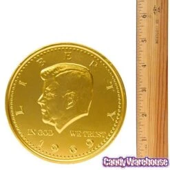 Fort Knox Gold Foiled Milk Chocolate 5-Inch Medallions: 12-Piece Box -Best Candy Store fort knox gold foiled milk chocolate 5 inch medallions 12 piece box candy warehouse 4