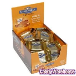 Ghirardelli Milk Chocolate With Caramel Filling Squares: 50-Piece Box -Best Candy Store ghirardelli milk chocolate with caramel filling squares 50 piece box candy warehouse 3 e4f2247f 8313 4b4d 9439 5a95b0a12a8f