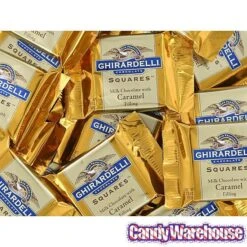 Ghirardelli Milk Chocolate With Caramel Filling Squares: 50-Piece Box -Best Candy Store ghirardelli milk chocolate with caramel filling squares 50 piece box candy warehouse 4 1dfc04a5 65f0 44cd a608 f01d7f4a405b