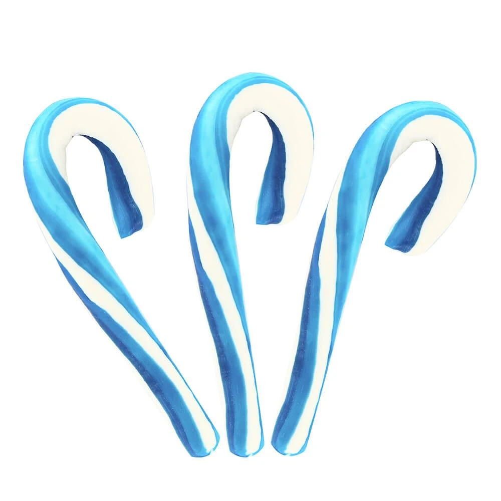 Giant 2-Ounce Blueberry Candy Canes: 12-Piece Box 1 Giant 2-Ounce Blueberry Candy Canes: 12-Piece Box