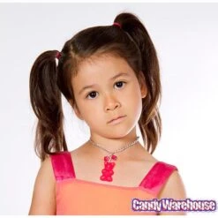 Giant Gummy Bear Necklace - Red -Best Candy Store giant gummy bear necklace red candy warehouse 3