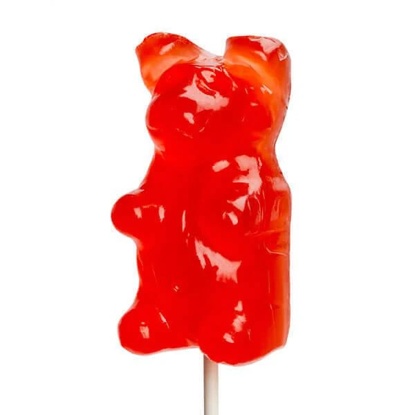 Giant Gummy Bear On A Stick - Tropical Fruit 1 Giant Gummy Bear On A Stick - Tropical Fruit