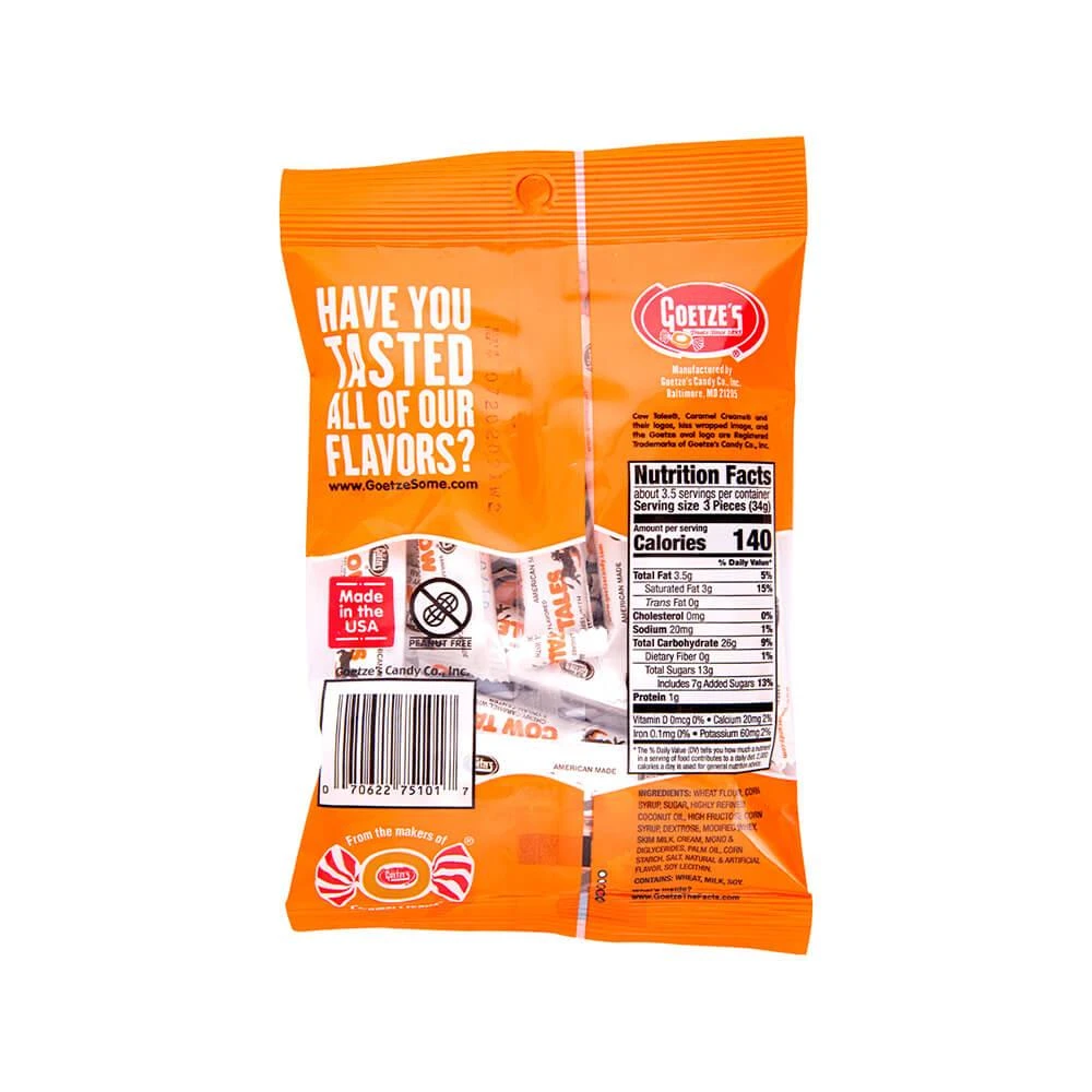 Goetze's Mini Cow Tales Caramel Cream Candy: 3LB Box 2 Goetze's Mini Cow Tales Caramel Cream Candy: 3LB Box - Image 2
