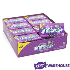 Grapehead Candy Mini Packs: 24-Piece Box -Best Candy Store grapehead candy mini packs 24 piece box candy warehouse 4