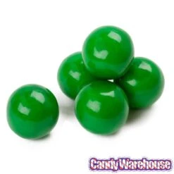 Green 1-Inch Gumballs: 2LB Bag -Best Candy Store green 1 inch gumballs 2lb bag candy warehouse 3