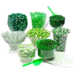 Green Candy Buffet Kit: 25 To 50 Guests