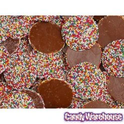 Guittard Milk Chocolate Wafers With Colored Nonpareils: 5LB Bag -Best Candy Store guittard milk chocolate wafers with colored nonpareils 5lb bag candy warehouse 3 846c2b45 e768 405c b682 89f4ddd2974b