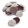 Guittard Semisweet Chocolate Wafers With White Nonpareils: 5LB Bag