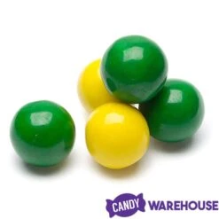 Gumballs Color Combo - Green And Yellow: 4LB Box -Best Candy Store gumballs color combo green and yellow 4lb box candy warehouse 3