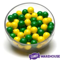Gumballs Color Combo - Green And Yellow: 4LB Box -Best Candy Store gumballs color combo green and yellow 4lb box candy warehouse 4