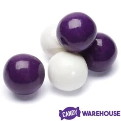 Gumballs Color Combo - Purple And White: 4LB Box 6 Gumballs Color Combo - Purple And White: 4LB Box -Best Candy Store gumballs color combo purple and white 4lb box candy warehouse 3
