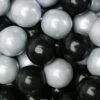 Gumballs Color Combo - Silver And Black: 4LB Box