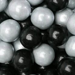 Gumballs Color Combo - Silver And Black: 4LB Box
