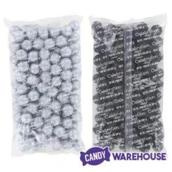Gumballs Color Combo - Silver And Black: 4LB Box -Best Candy Store gumballs color combo silver and black 4lb box candy warehouse 3