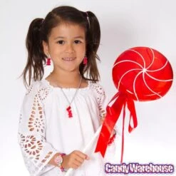 Gummy Bear Earrings - Red -Best Candy Store gummy bear earrings red candy warehouse 3