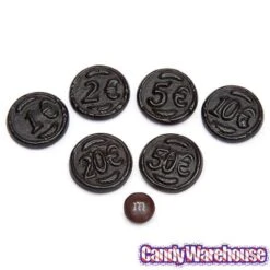Gustaf's Black Licorice Coins: 1KG Bag -Best Candy Store gustaf s black licorice coins 1kg bag candy warehouse 3
