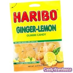 Haribo Ginger-Lemon Gummy Candy: 3LB Box -Best Candy Store haribo ginger lemon gummy candy 3lb box candy warehouse 4