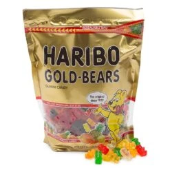 Haribo Gold-Bears Gummy Bears Candy: 1.8LB Bag