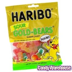 Haribo Gold-Bears Sour Gummy Bears Candy: 3LB Box 5 Haribo Gold-Bears Sour Gummy Bears Candy: 3LB Box -Best Candy Store haribo gold bears sour gummy bears candy 3lb box candy warehouse 3