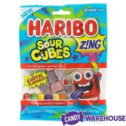 Haribo Zing Sour Cubes Gummy Candy: 3LB Box -Best Candy Store haribo zing sour cubes gummy candy 3lb box candy warehouse 5