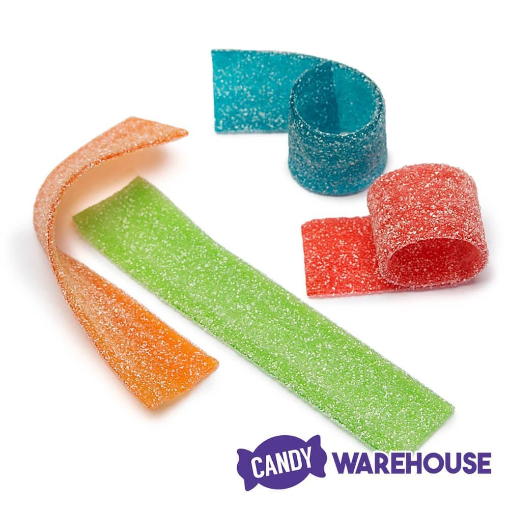 Haribo Zing Sour Streamers Gummy Candy Belts: 3LB Box 2 Haribo Zing Sour Streamers Gummy Candy Belts: 3LB Box - Image 2