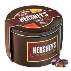Hershey's Caramels - Milk And Dark Chocolate Caramel Candy: 2.5LB Gift Tin