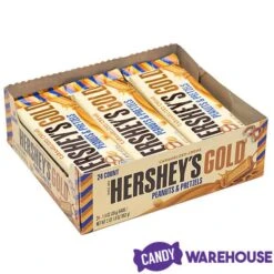 Hershey's Gold With Peanuts And Pretzels Candy Bars: 24-Piece Box -Best Candy Store hershey s gold with peanuts and pretzels candy bars 24 piece box candy warehouse 3