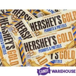 Hershey's Gold With Peanuts And Pretzels Candy Bars: 24-Piece Box -Best Candy Store hershey s gold with peanuts and pretzels candy bars 24 piece box candy warehouse 4