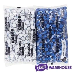 Hershey's Kisses Color Combo - Dark Blue And White: 800-Piece Box -Best Candy Store hershey s kisses color combo dark blue and white 800 piece box candy warehouse 7