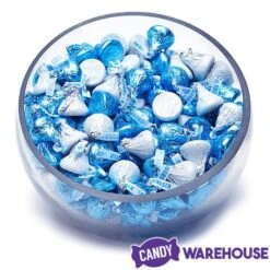 Hershey's Kisses Color Combo - Light Blue And White: 800-Piece Box -Best Candy Store hershey s kisses color combo light blue and white 800 piece box candy warehouse 3