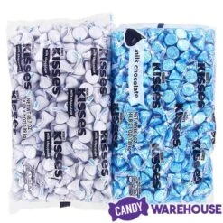 Hershey's Kisses Color Combo - Light Blue And White: 800-Piece Box -Best Candy Store hershey s kisses color combo light blue and white 800 piece box candy warehouse 5