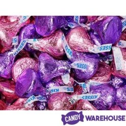 Hershey's Kisses Color Combo - Pink And Purple: 800-Piece Box -Best Candy Store hershey s kisses color combo pink and purple 800 piece box candy warehouse 5