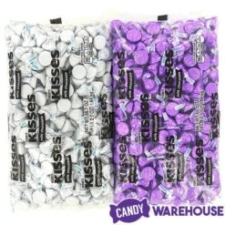Hershey's Kisses Color Combo - Purple And White: 800-Piece Box -Best Candy Store hershey s kisses color combo purple and white 800 piece box candy warehouse 3