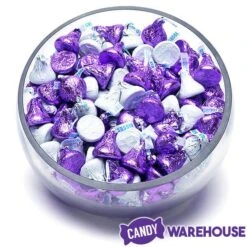 Hershey's Kisses Color Combo - Purple And White: 800-Piece Box -Best Candy Store hershey s kisses color combo purple and white 800 piece box candy warehouse 4