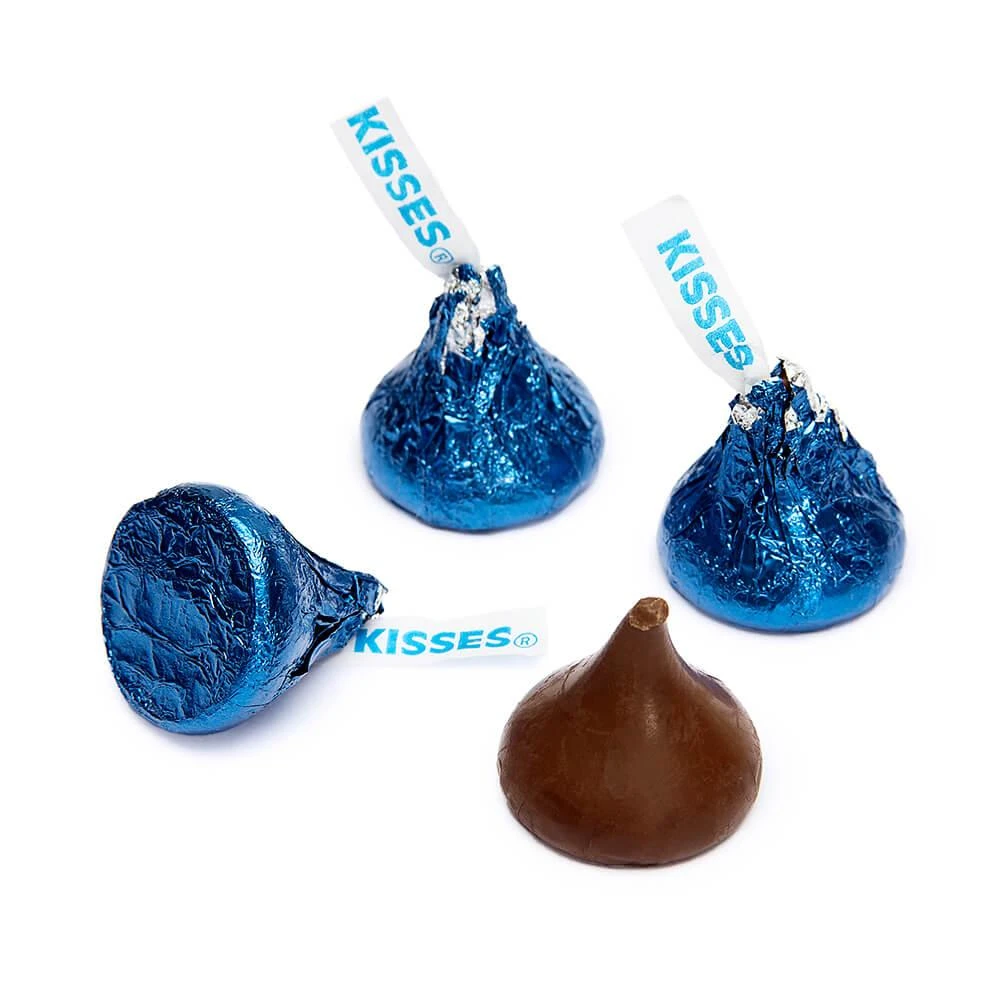 Hershey's Kisses Dark Blue Foiled Milk Chocolate Candy: 400-Piece Bag 1 Hershey's Kisses Dark Blue Foiled Milk Chocolate Candy: 400-Piece Bag